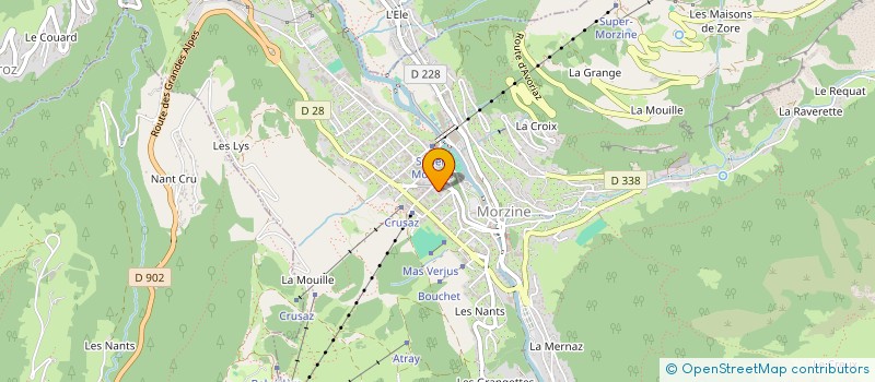 localisation de l'entreprise ASSOCIATION DES RESIDENTS DE MORZINE  MORZINE