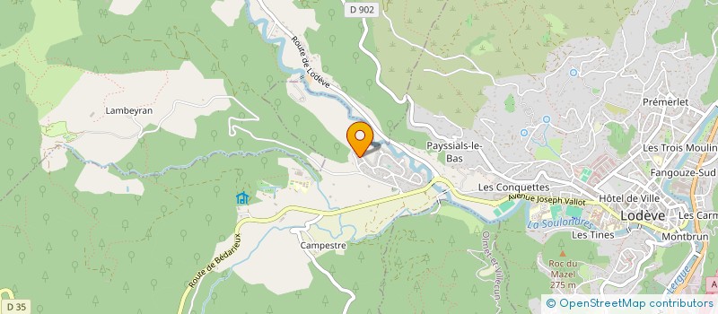 localisation de l'entreprise ASSOCIATION DES RESIDENTS DE SAINT MARTIN à LODEVE