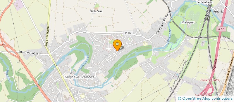 localisation de l'entreprise ASSOCIATION DES RESIDENTS DES FOUGERES à MIGNE-AUXANCES
