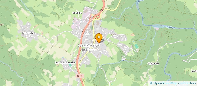 localisation de l'entreprise ASSOCIATION DES RESIDENTS DU BEL AGE  SAINT-MAURICE-DE-LIGNON