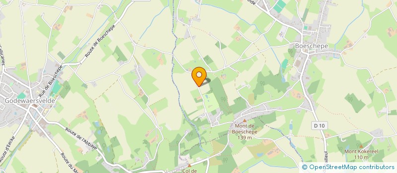 localisation de l'entreprise ASSOCIATION DES RESIDENTS DU CAMPING ''LES CINQ CHEMINS VERTS''  BOESCHEPE