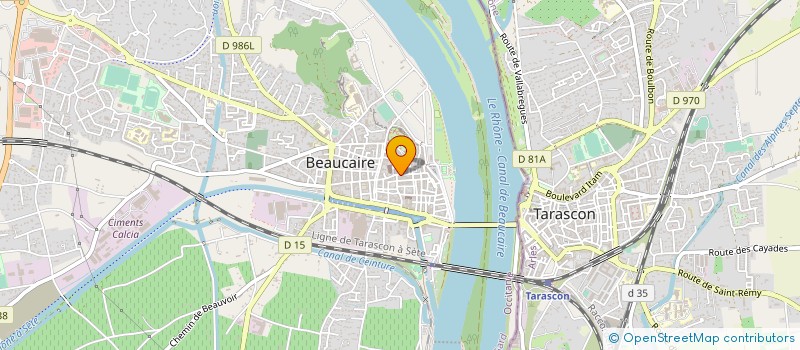 localisation de l'entreprise ASSOCIATION DES RESIDENTS DU CENTRE ANCIEN  BEAUCAIRE