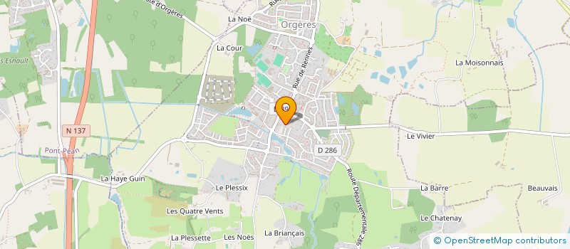 localisation de l'entreprise ASSOCIATION DES RESIDENTS DU COTEAU  ORGERES