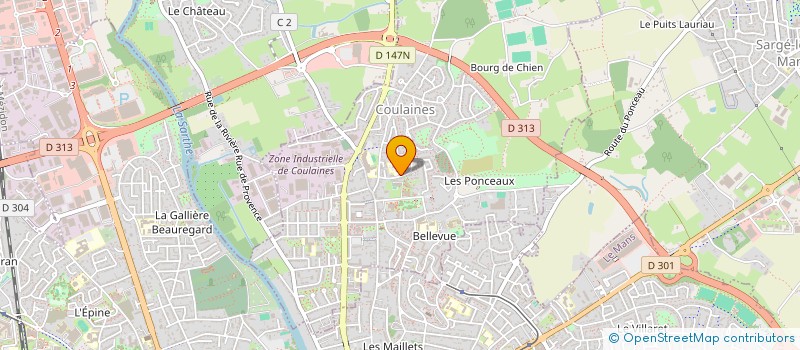 localisation de l'entreprise ASSOCIATION DES RESIDENTS DU PLESSIS à COULAINES