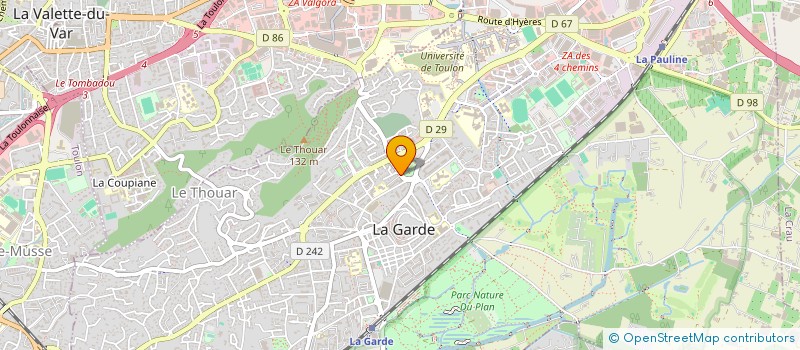 localisation de l'entreprise ASSOCIATION DES RESIDENTS DU SAINTE-ANNE  LA GARDE