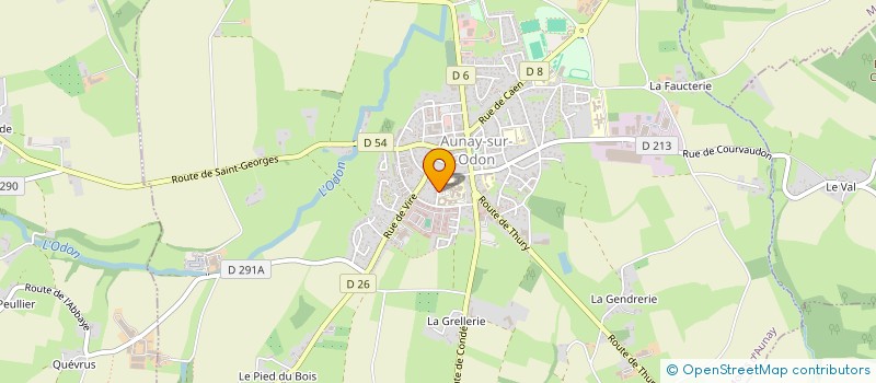 localisation de l'entreprise ASSOCIATION DES RESIDENTS ET DES AMIS DE LA MAISON DE RETRAITE D'AUNAY SUR ODON  LES MONTS D'AUNAY