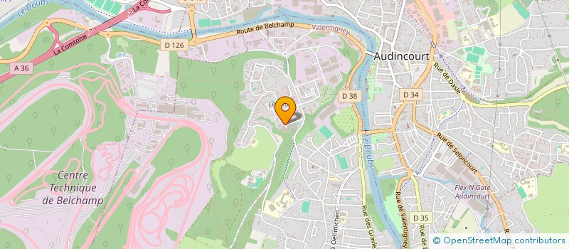 localisation de l'entreprise ASSOCIATION DES RESIDENTS MUSULMANS DE VALENTIGNEY  VALENTIGNEY