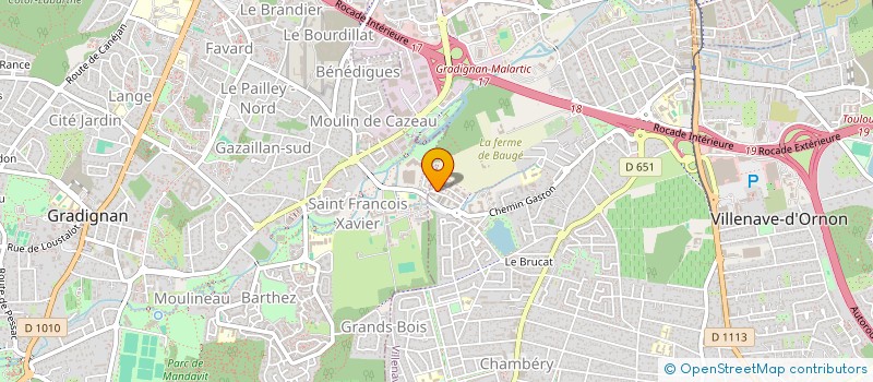 localisation de l'entreprise ASSOCIATION DES RESIDENTS, TRAVAILLEURS GABONAIS DE L'AQUITAINE - ARTGNA  VILLENAVE-D'ORNON