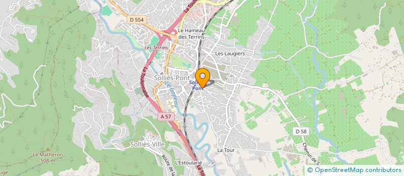localisation de l'entreprise ASSOCIATION DES RESPONSABLES DE COPROPRIETE PACA (REGION SUD)  SOLLIES-PONT
