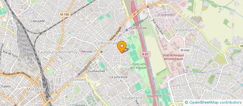 localisation de l'entreprise ASSOCIATION DES RESPONSABLES DES ARBITRES DE RUGBY PYRENEEN à TOULOUSE