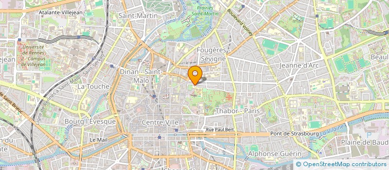 localisation de l'entreprise ASSOCIATION DES RESPONSABLES ET CHARGES DE COMMUNICATION DES UNIVERSITES ET POLES UNIVERSITAIRES  RENNES