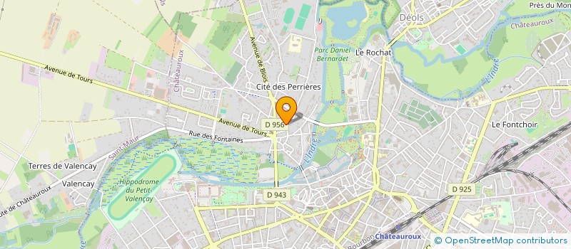 localisation de l'entreprise ASSOCIATION DES RESSORTISSANTS CAMEROUNAIS DE L'INDRE à CHATEAUROUX
