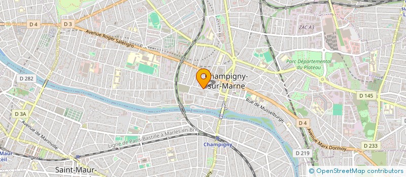 localisation de l'entreprise ASSOCIATION DES RESSORTISSANTS DE BOUGOUNI EN FRANCE à CHAMPIGNY-SUR-MARNE