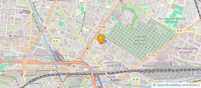 localisation de l'entreprise ASSOCIATION DES RESSORTISSANTS DE FOUNDIOUGNE  PANTIN