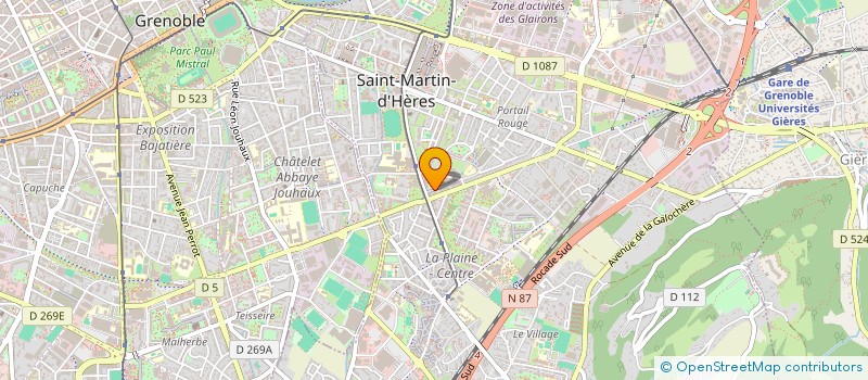 localisation de l'entreprise ASSOCIATION DES RESSORTISSANTS DE KABENDOU A GRENOBLE à SAINT-MARTIN-D'HERES