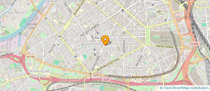 localisation de l'entreprise ASSOCIATION DES RESSORTISSANTS DE LABE DU NORD à LILLE