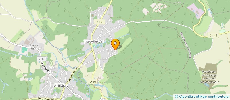 localisation de l'entreprise ASSOCIATION DES RESSORTISSANTS DE M'BOYO  TRACY-LE-VAL