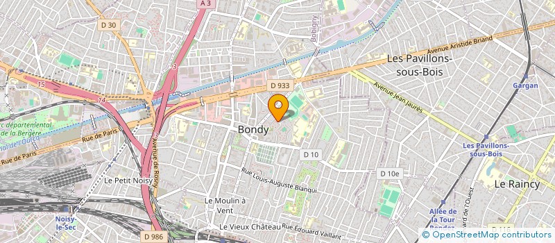localisation de l'entreprise ASSOCIATION DES RESSORTISSANTS DE SIEGOUEKOU EN FRANCE à BONDY