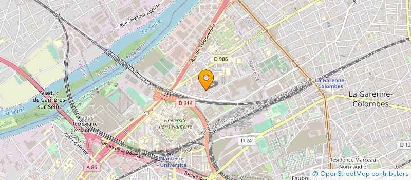 localisation de l'entreprise ASSOCIATION DES RESSORTISSANTS DU QUARTIER GENTIL, OU ORIGINAIRES DU DEPARTEMENT DE LA SANAGA MARITIME (CAMEROUN) EN ABR  NANTERRE