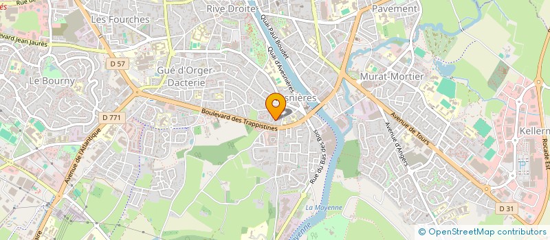 localisation de l'entreprise ASSOCIATION DES RESSORTISSANTS ET AMIS DE GUINEE à LAVAL