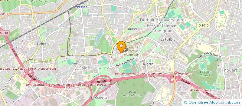 localisation de l'entreprise ASSOCIATION DES RESSORTISSANTS ET AMIS POUR LE DEVELOPPEMENT DE WALANDAMA - ARADWA à PESSAC
