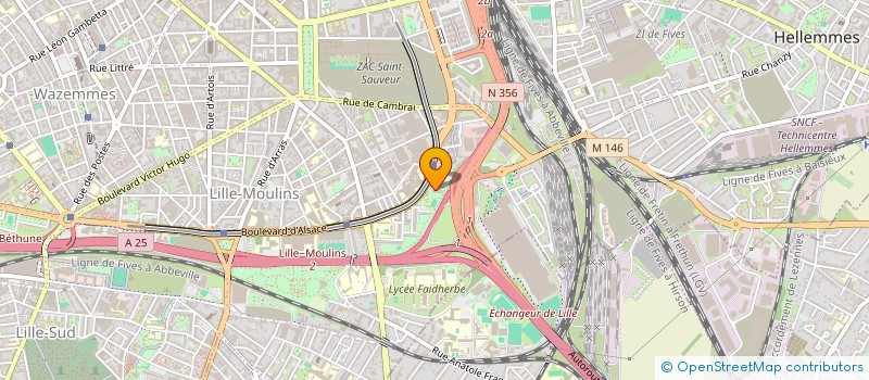 localisation de l'entreprise ASSOCIATION DES RESSORTISSANTS GUINEENS à LILLE