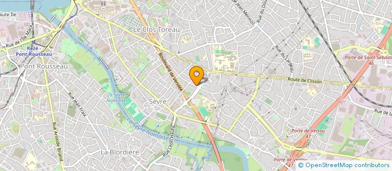 localisation de l'entreprise ASSOCIATION DES RETAITES FORCE OUVRIERE DE NANTES ET SA REGION  NANTES