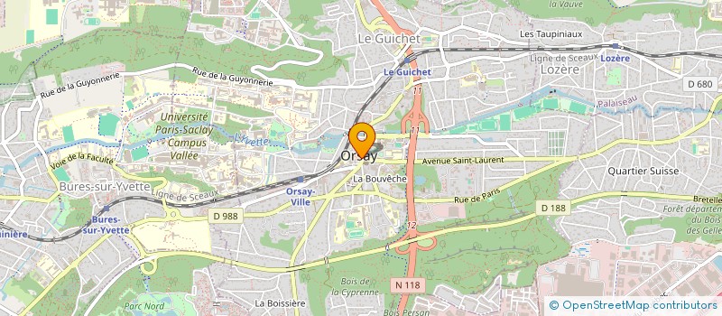 localisation de l'entreprise ASSOCIATION DES RETRAITES D'ORSAY à ORSAY