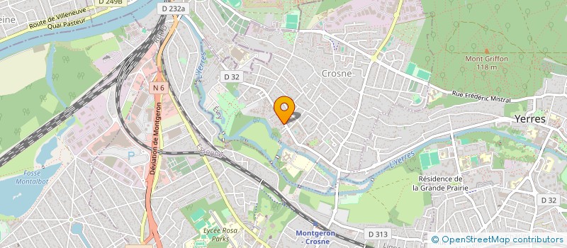 localisation de l'entreprise ASSOCIATION DES RETRAITES DE CROSNE  CROSNE