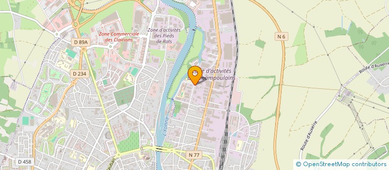 localisation de l'entreprise ASSOCIATION DES RETRAITES DE L'ARTISANAT ET DU COMMERCE DE PROXIMITE DE L'YONNE à AUXERRE