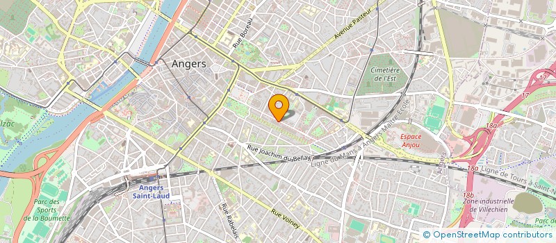 localisation de l'entreprise ASSOCIATION DES RETRAITES DE LA CAISSE DES DEPOTS ET CONSIGNATION D'ANGERS à ANGERS