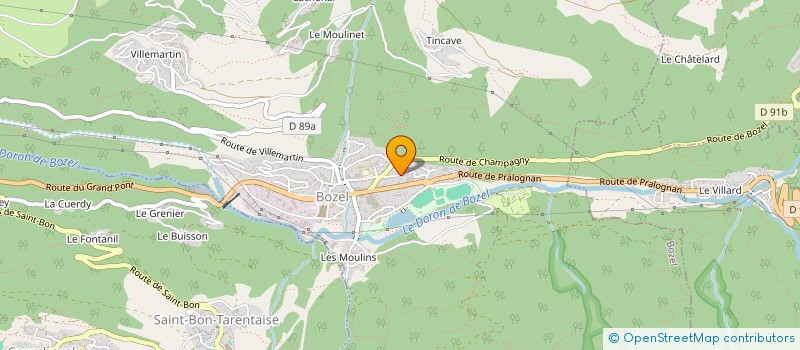 localisation de l'entreprise ASSOCIATION DES RETRAITES DE MERIBEL ALPINA  BOZEL