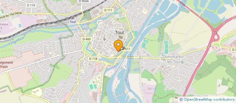 localisation de l'entreprise ASSOCIATION DES RETRAITES DU TOULOIS  TOUL