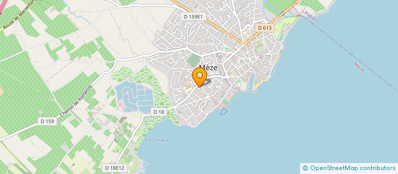 localisation de l'entreprise ASSOCIATION DES RETRAITES ET DES OEUVRES SOCIALES (AROS) DE LA POLICE MUNICIPALE à MEZE