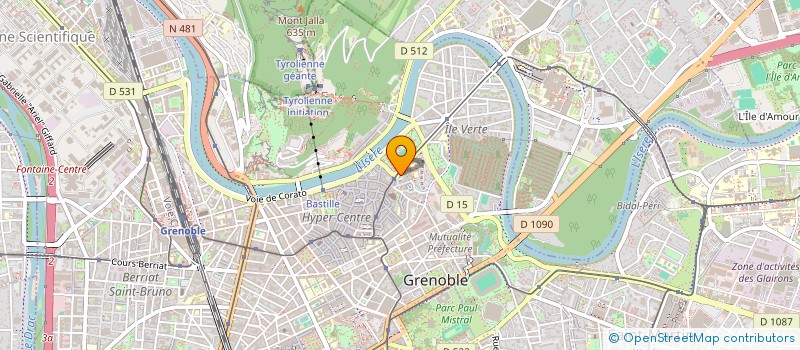 localisation de l'entreprise ASSOCIATION DES RETRAITES ET INVALIDES ALGERIENS DE L'ISERE  GRENOBLE
