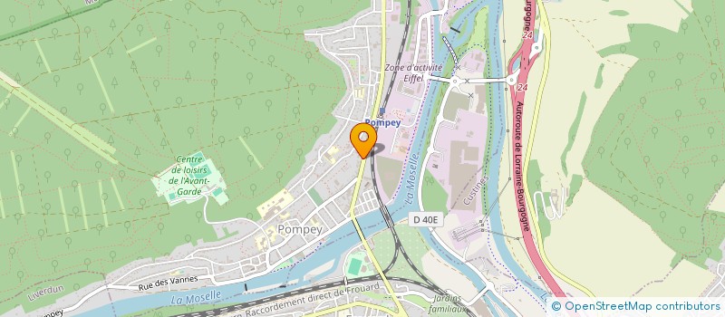 localisation de l'entreprise ASSOCIATION DES RETRAITES ET PERSONNES AGEES DE POMPEY  POMPEY