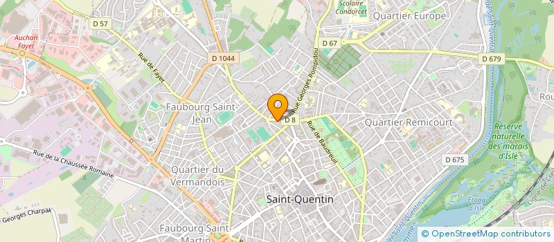 localisation de l'entreprise ASSOCIATION DES RETRAITES ET PRERETRAITES FORCE OUVRIERE DE SAINT-QUENTIN ET ENVIRONS à SAINT QUENTIN