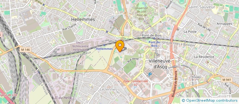 localisation de l'entreprise ASSOCIATION DES RETRAITES FO CHEMINOTS DE HELLEMMES LILLE ET ENVIRONS à LILLE