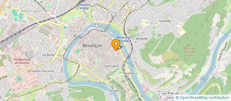 localisation de l'entreprise ASSOCIATION DES RETRAITES MILITAIRES ET DES VEUVES DE MILITAIRES DE CARRIERE DU DOUBS  BESANCON