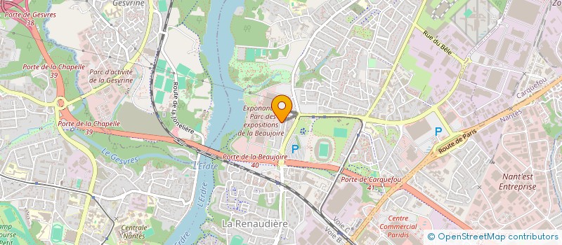 localisation de l'entreprise ASSOCIATION DES RIVERAINS & AMIS DE LA BEAUJOIRE à NANTES