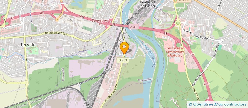 localisation de l'entreprise ASSOCIATION DES RIVERAINS DE LA ROUTE DE METZ  THIONVILLE