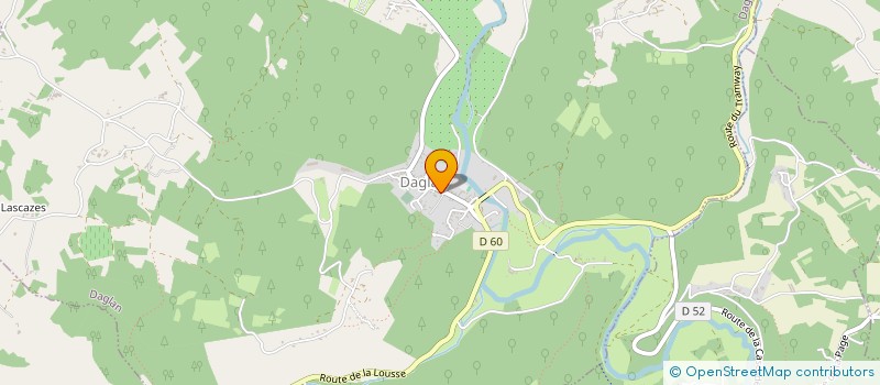 localisation de l'entreprise ASSOCIATION DES RIVERAINS DU CEOU DE SAINT CYBRANET  SAINT-CYBRANET