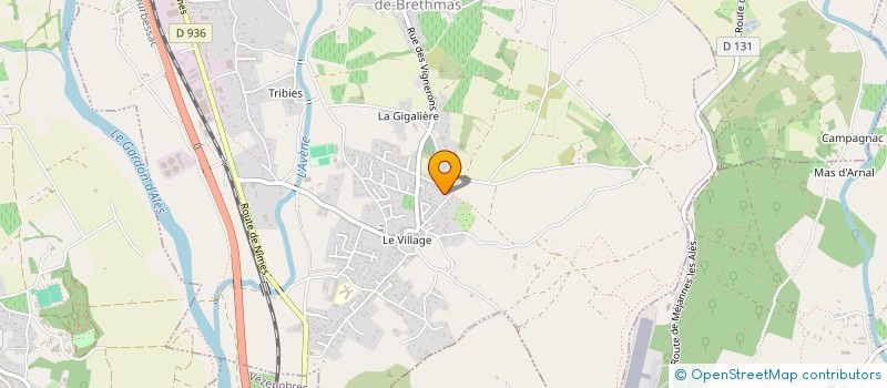 localisation de l'entreprise ASSOCIATION DES RIVERAINS DU CHEMIN DE ST HILAIRE A TROUILLAS ET DES RUES ADJACENTES  SAINT-HILAIRE-DE-BRETHMAS