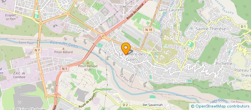 localisation de l'entreprise ASSOCIATION DES RIZIERES DE LA REUNION  LE PORT