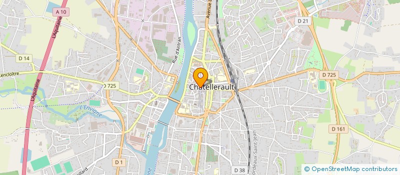 localisation de l'entreprise ASSOCIATION DES RUES PIETONNES à CHATELLERAULT