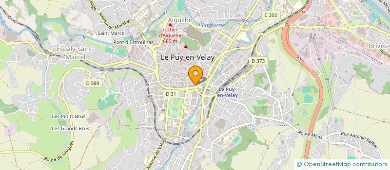 localisation de l'entreprise ASSOCIATION DES RUES PORTAIL D'AVIGNON ET CHEVRERIE  LE PUY EN VELAY