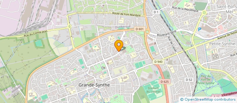 localisation de l'entreprise ASSOCIATION DES SAGES DE LA VILLE DE GRANDE SYNTHE à GRANDE-SYNTHE