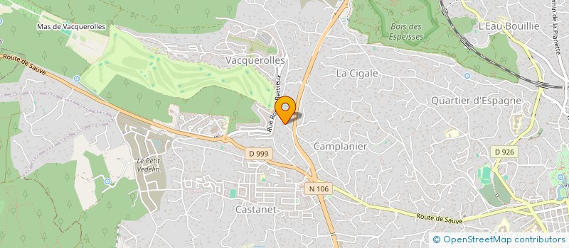 localisation de l'entreprise ASSOCIATION DES SAGES-FEMMES DE L'HOPITAL DE NIMES  NIMES