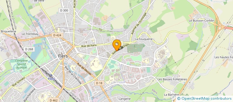 localisation de l'entreprise ASSOCIATION DES SALARIES SONOFOQUE à FLERS