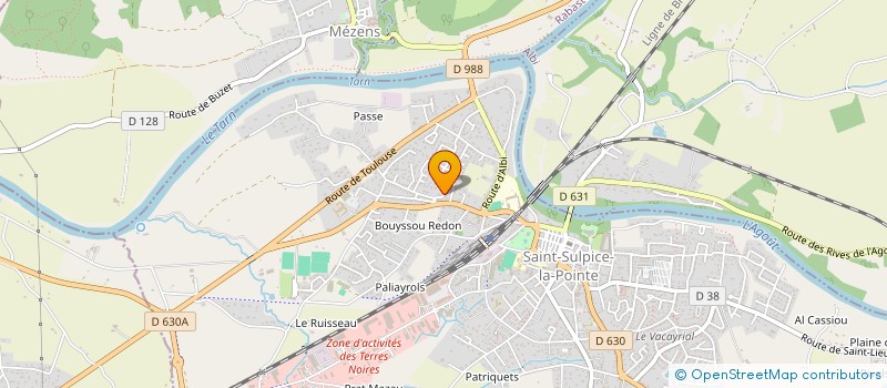 localisation de l'entreprise ASSOCIATION DES SALOPETTES ROUGES TOULOUSAINES à SAINT-SULPICE-LA-POINTE